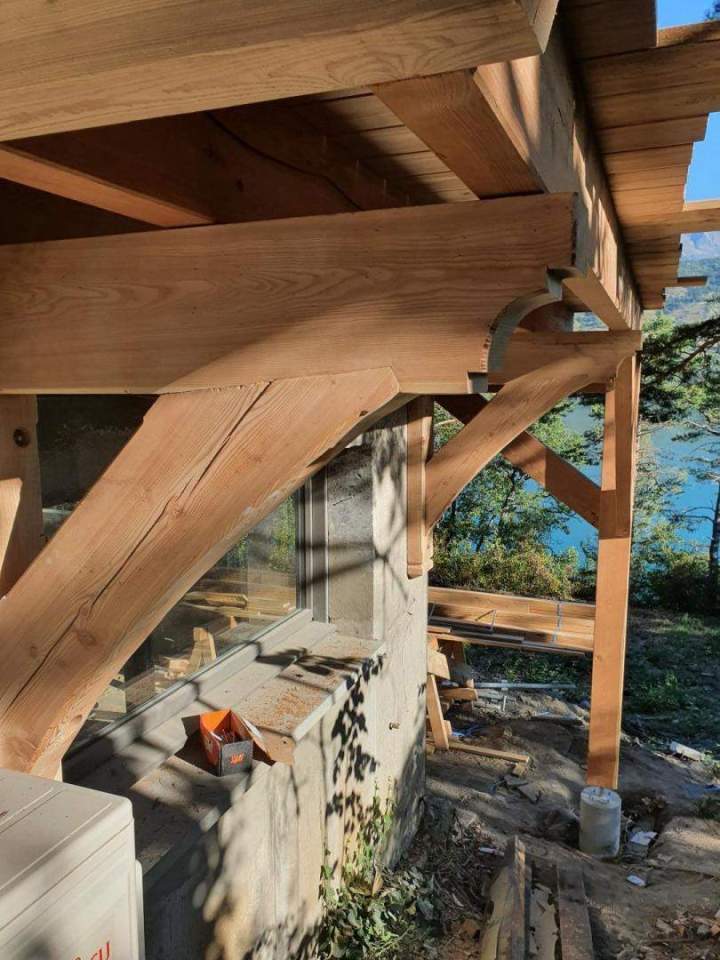 Pose de structures en bois Embrun